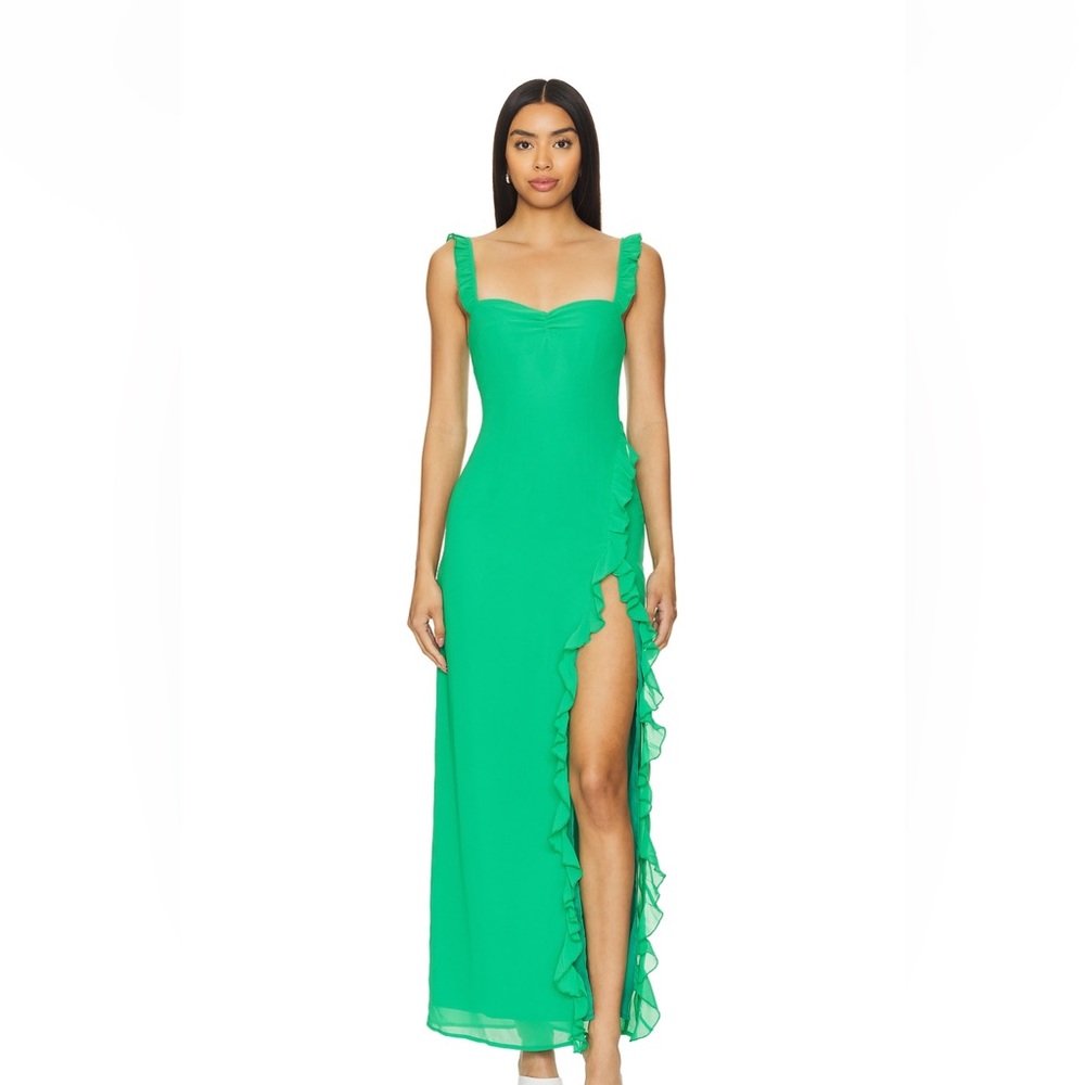 More to Come revolve green dress💚